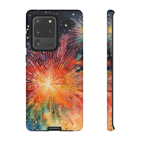 Summer Fireworks in Watercolor - Impact Resistant Phone Case